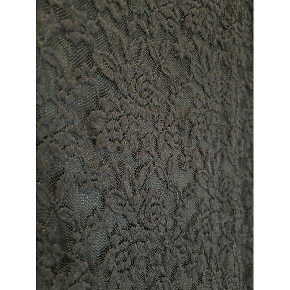 Women's Plus Size Connected Apparel Long Black Lace Formal Sheath Dress, 14W EUC - Picture 3 of 4